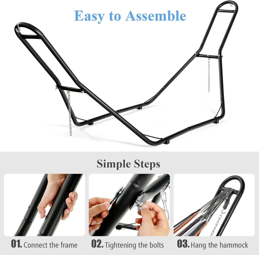 Amaca per esterni, sospesa, portata 150 kg, supporto per amaca con tappetino antiscivolo, per spiaggia, viaggio