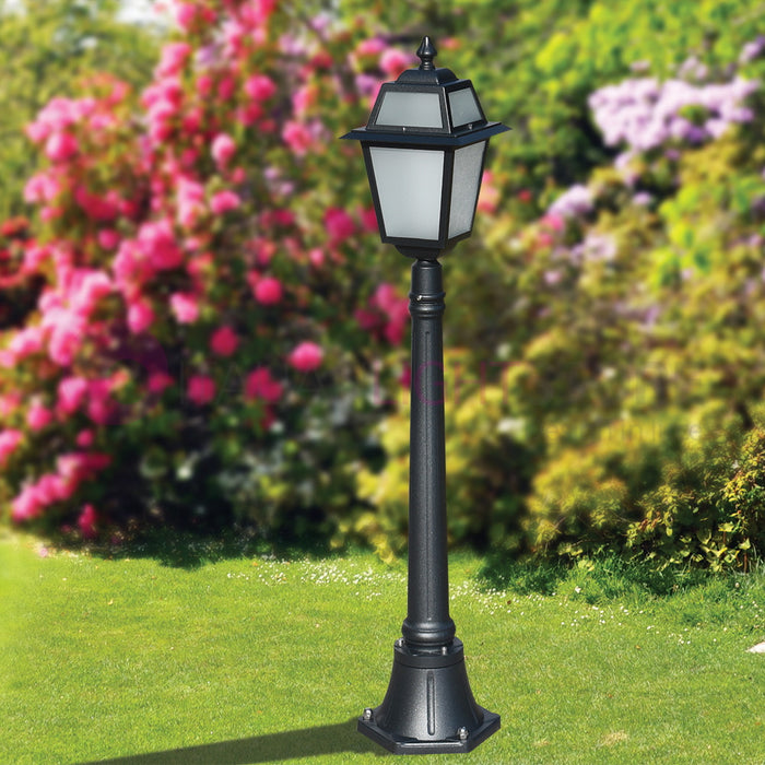 ARTEMIDE ANTRACITE Lampione h. 116 per Esterno Classico Lanterna Quadrata GARDENLIGHT