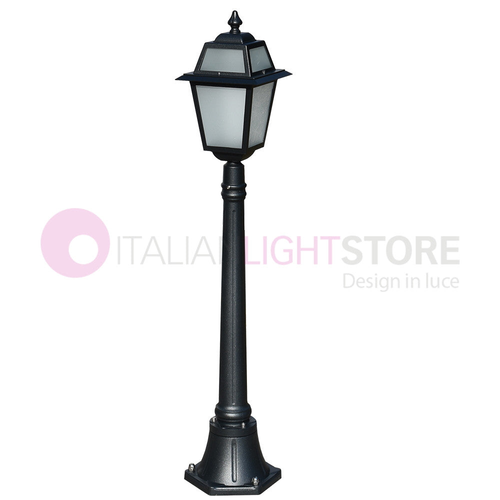 ARTEMIDE ANTRACITE Lampione h. 116 per Esterno Classico Lanterna Quadrata GARDENLIGHT