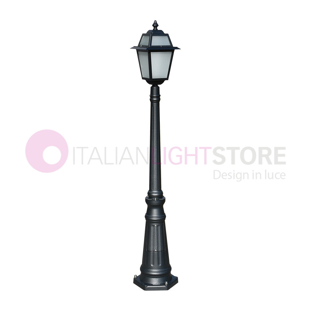 ARTEMIDE ANTRACITE Lampione h. 152 per Esterno Classico Lanterna Quadrata