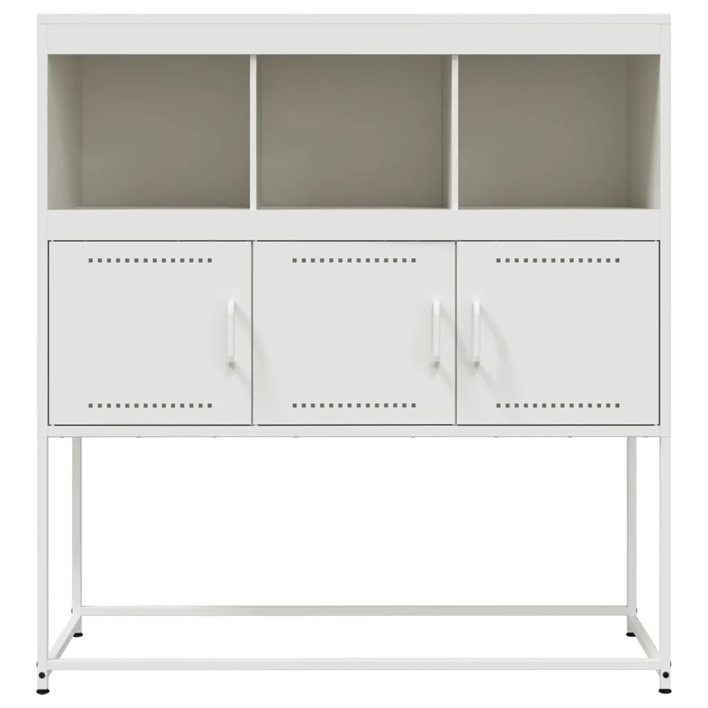 Credenza Bianca 100,5x39x107 cm in Acciaio 846595