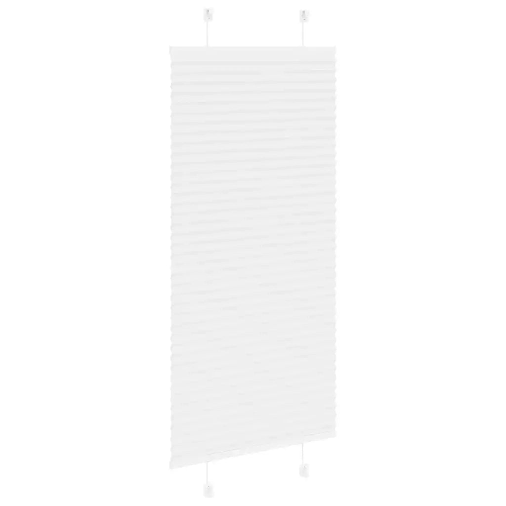 Tenda Plissettata Bianca 55x100 cm Larghezza Tessuto 54,4 cm 4015474
