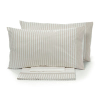 Set Lenzuola Sopra Sotto e Federe Tinto in Filo Garrini Jennifer Corda Varie Misure