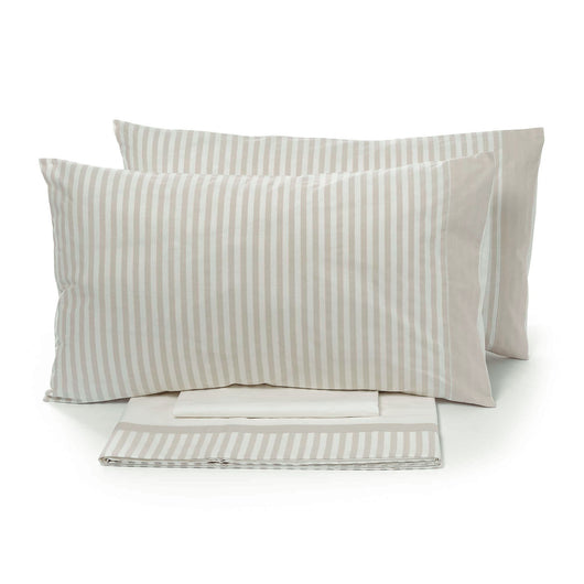 Set Lenzuola Sopra Sotto e Federe Tinto in Filo Garrini Jennifer Corda Varie Misure