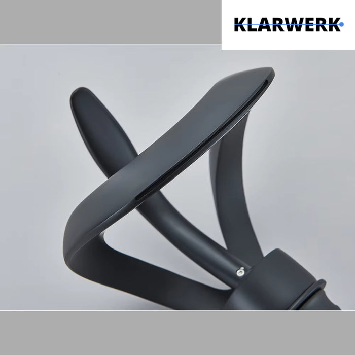 NAVIS | Rubinetto da bagno a cascata di design alto nero | Elegante  in acciaio inox premium per lavelli alti, miscelatore con 2 attacchi