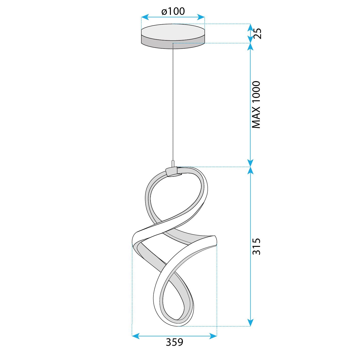 Lampada A Sospensione Led G074-1cp Gold