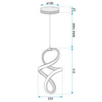 Lampada A Sospensione Led G074-1cp Gold