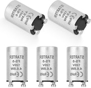 Aluminium Contenitore per Avviatore Fluorescente, 5 pezzi, Lampade 4-40W, Certificato CE, 110-130V
