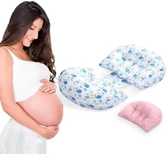 Cuscino per la gravidanza - Cuscino per dormire e cuscino laterale durante la gravidanza - cuscino per la schiena per regalo di maternità