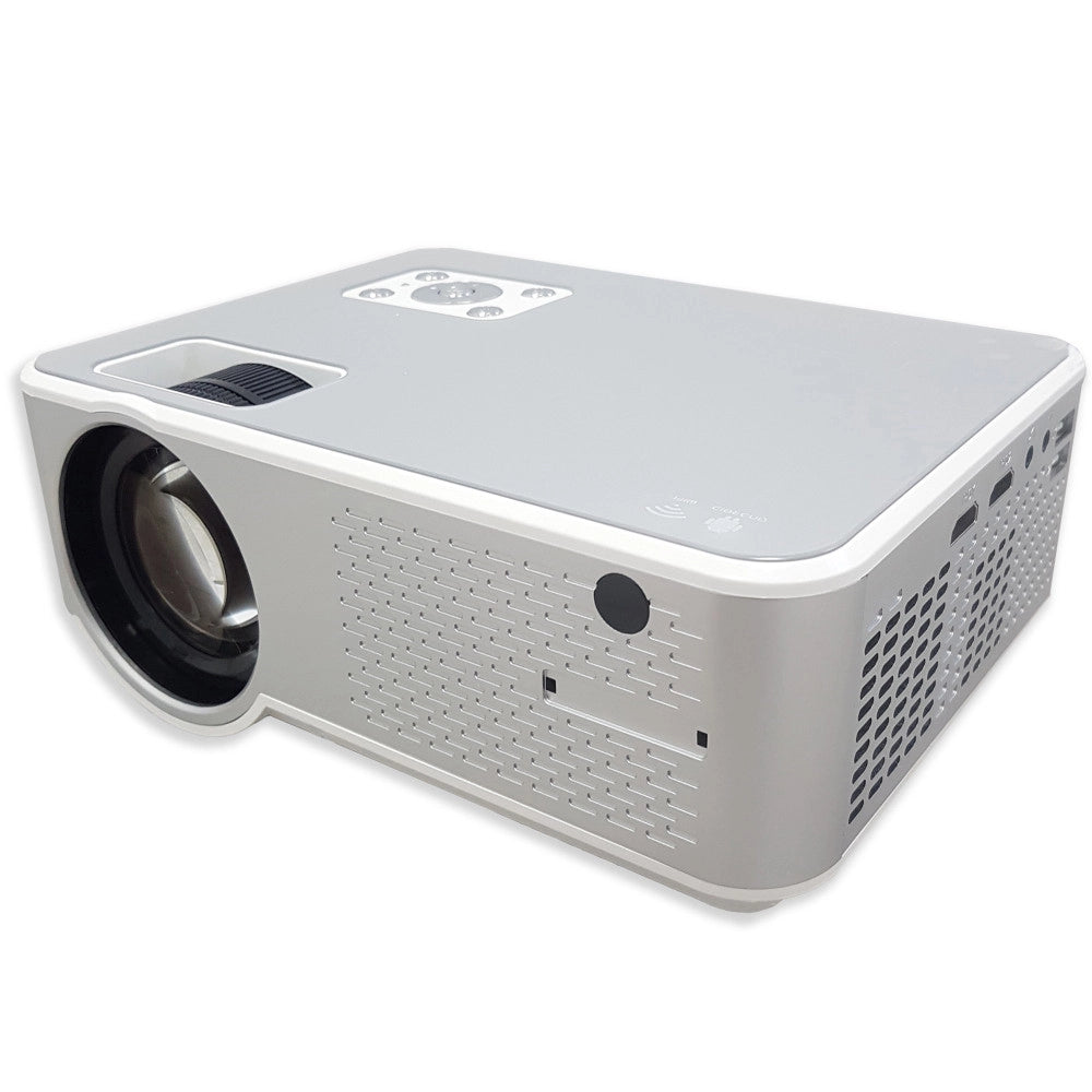 Trade Shop - Mini Video Proiettore Led Full Ultra Hd Home Cinema Wifi Android 11.0 Ab-r36 -