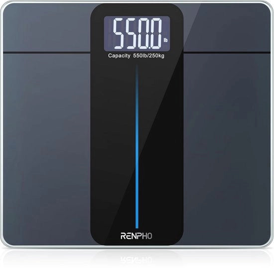 Bilancia Digitale per Bagno con Display LED Grande, Capacità Extra Elevata e Precisione fino a 0,0 kg