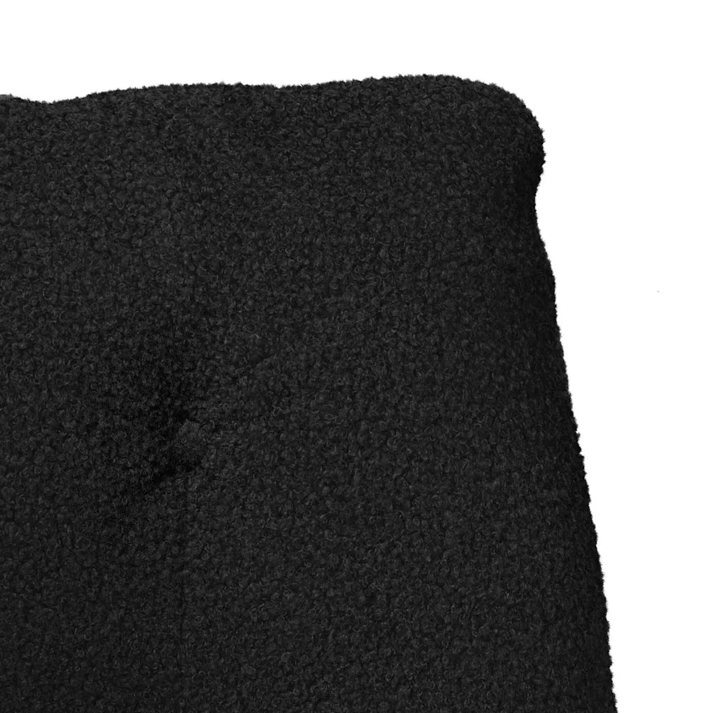 Poltrona | Sedia Relax Nero 69 x 74 x 93 cm Tessuto Sherpa