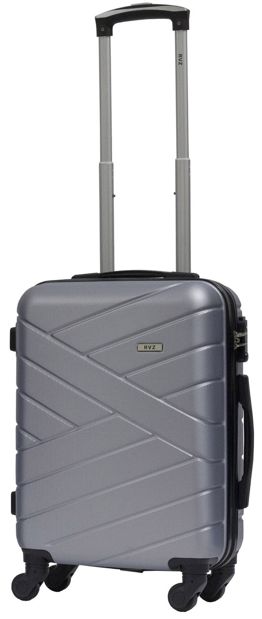 Trolley Valigia Bagaglio a Mano Rigida in ABS 4 Ruote TSA Ravizzoni Giove Silver