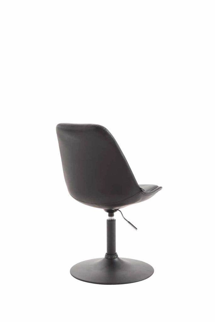 Sedia da pranzo MAVERICK in similpelle nero,nero