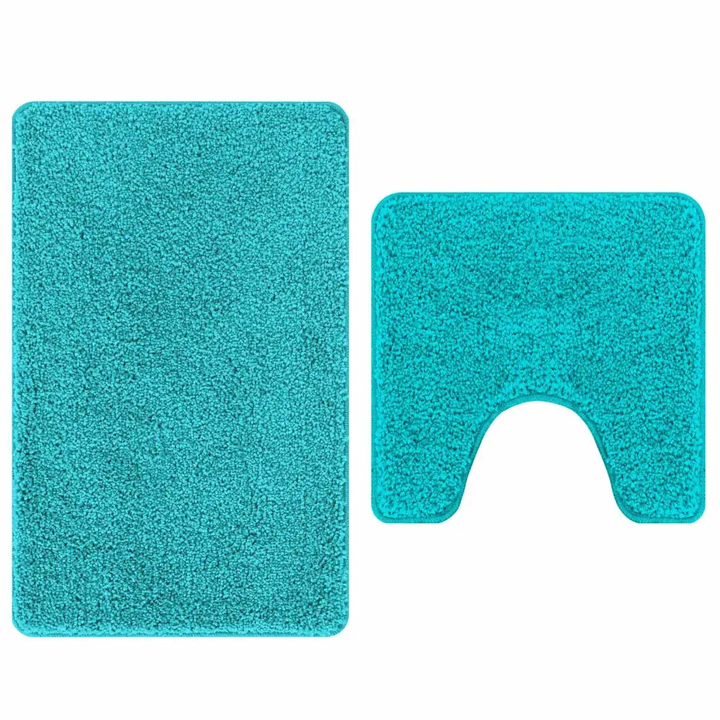 Set di tappetini antiscivolo per il bagno 2 pcs Turchese PP 4019860