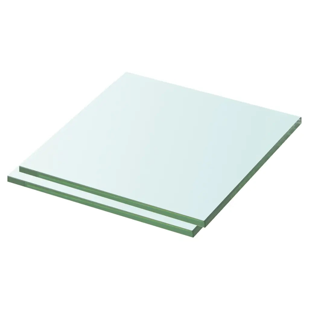 Mensole in Vetro Trasparente 2 pz 30x30 cm cod mxl 48903