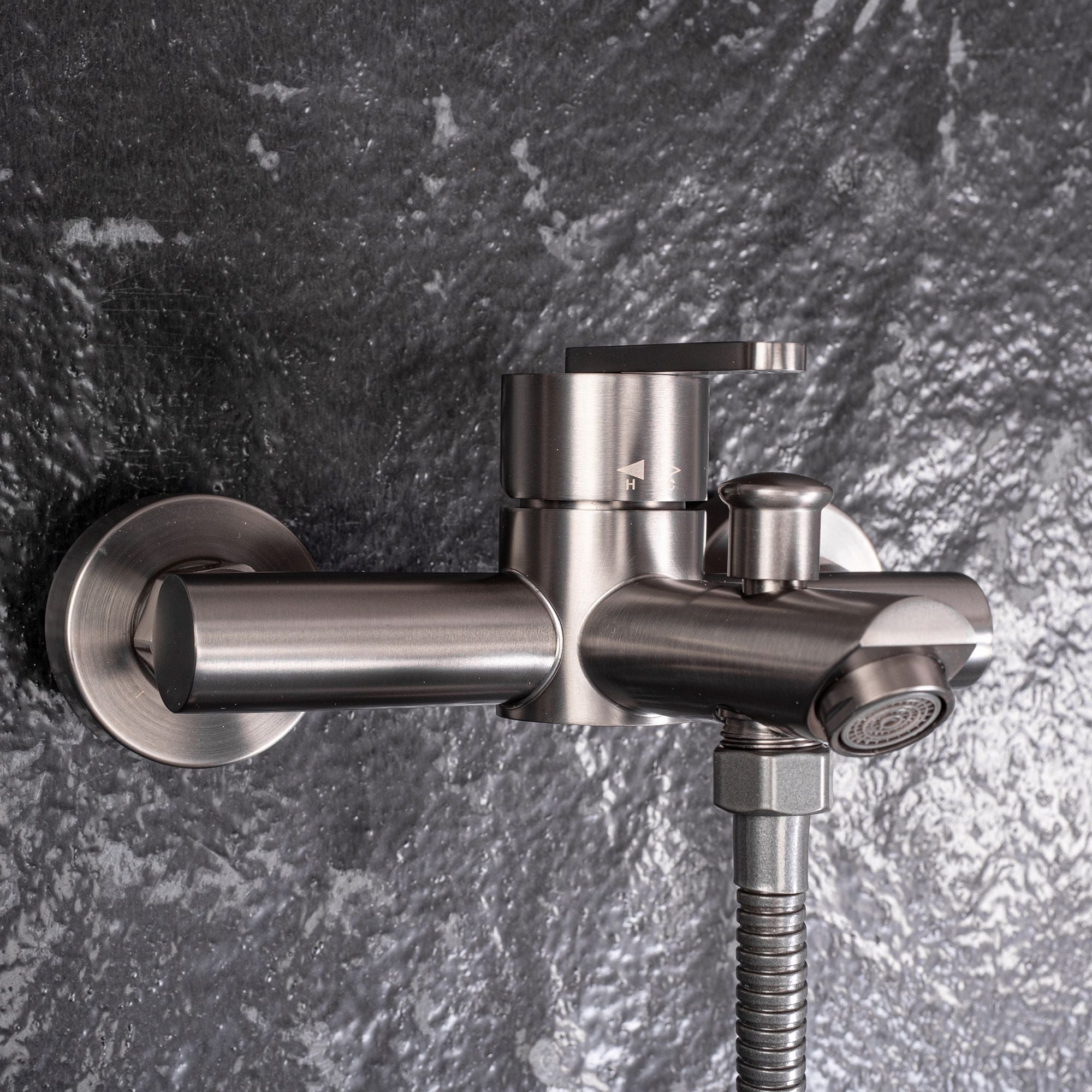 Rubinetto Da Vasca Rea Ontario Gun Grey