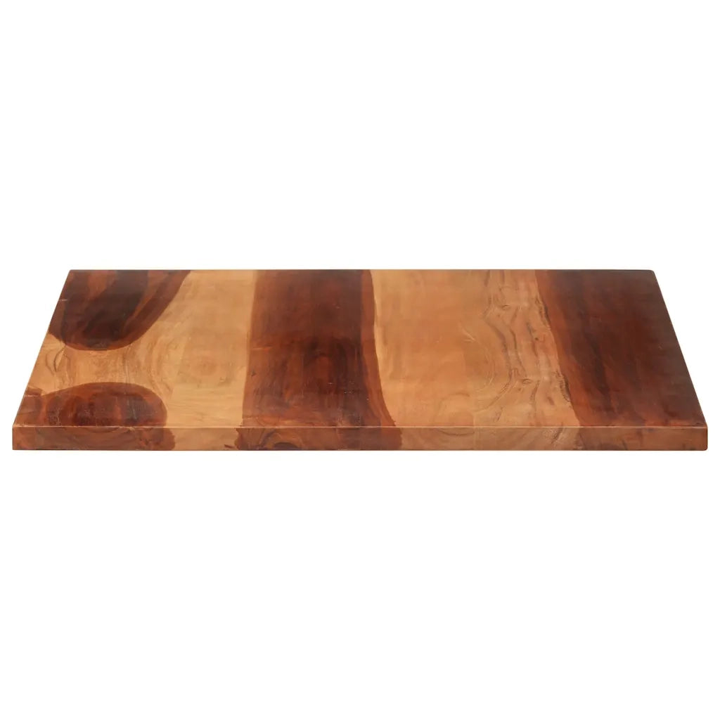 Piano Tavolo in Legno Massello di Acacia 25-27 mm 70x80 cm 285996