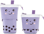 Etui con cerniera, portapenne per ragazze, ragazze adolescenti, borsa scolastica, contenitore telescopico, S, moderno
