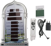 Orologio da Muro Digitale con Comando a Distanza - Alarme per Preghiere Islamiche con Visualizzazione LCD