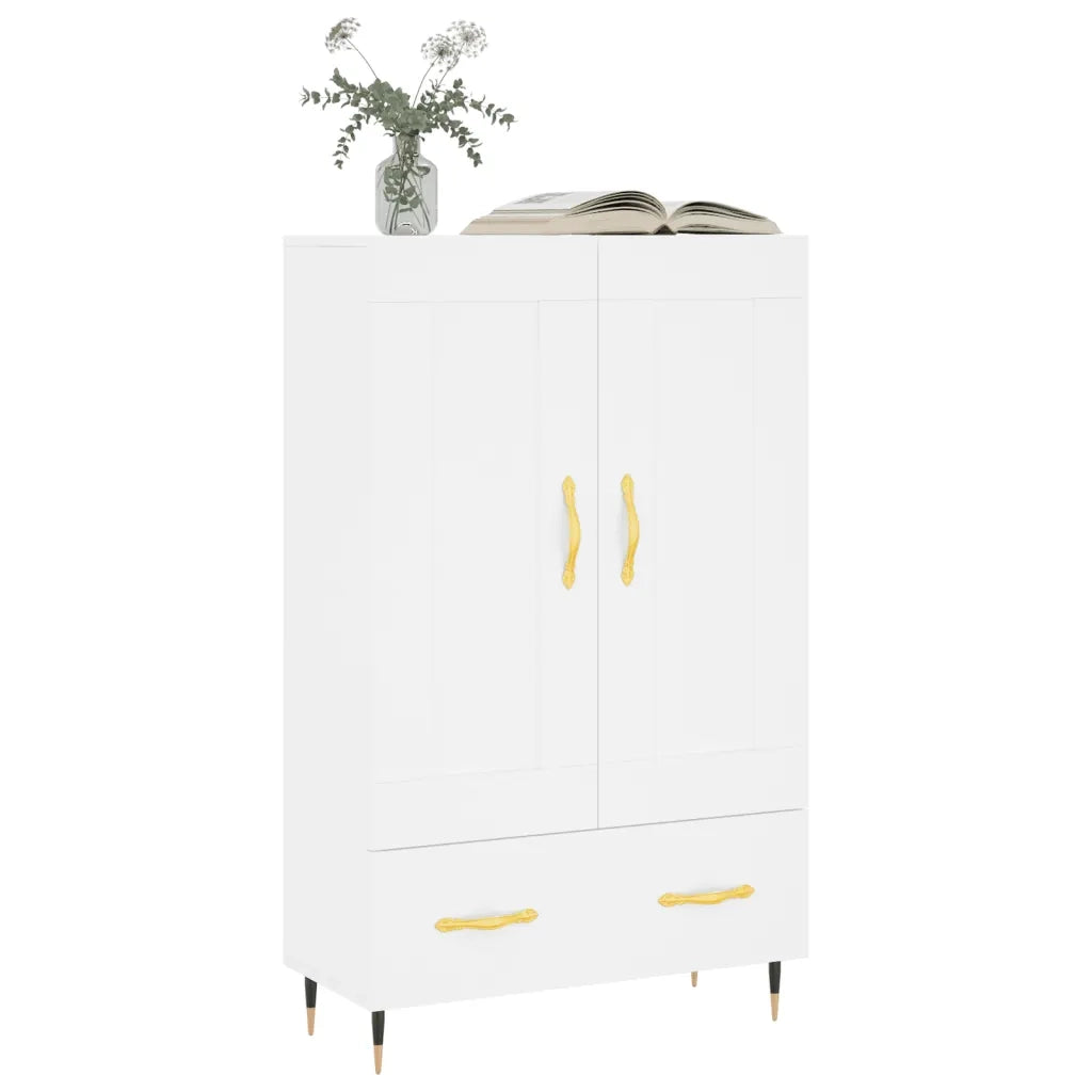 Credenza Bianca 69,5x31x115 cm in Legno Multistrato 830300