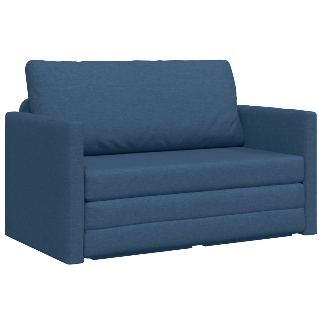 Divano letto 110cm Blu Tessuto 4106698