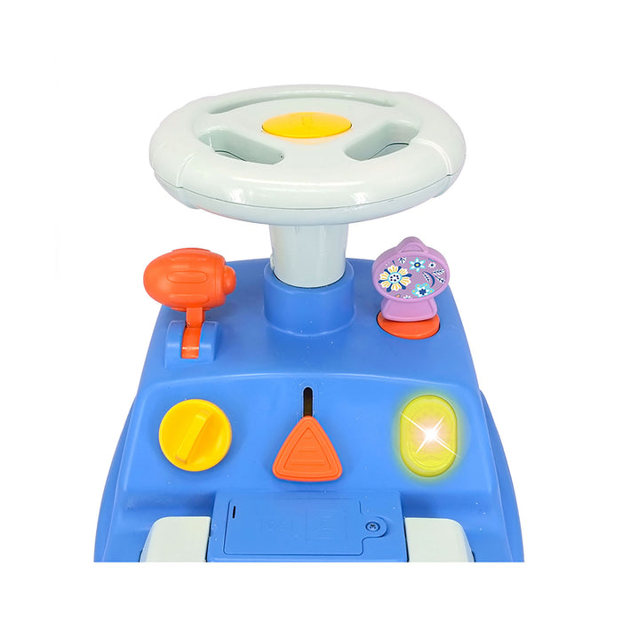 Camioncino con Rimorchio per Bambini Ride-On Disney Stitch e Accessori da Spiaggia Azzurro