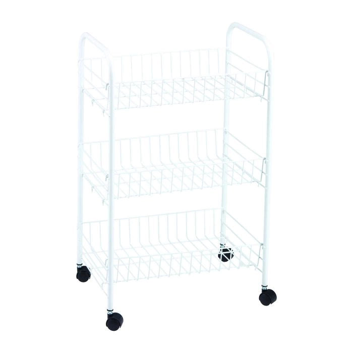 CARRELLO MULTIUSO BIANCO cm 40x26x62h