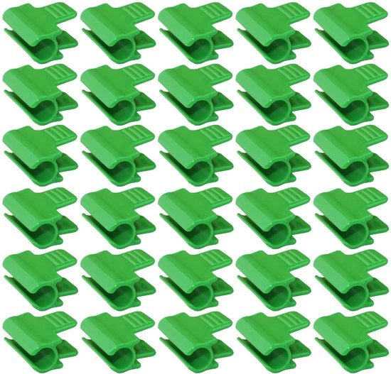Clip per tunnel 30 pezzi - 11 mm clip per serra - clip per copertura serra - supporto per piante - nido per serra - clip per serra