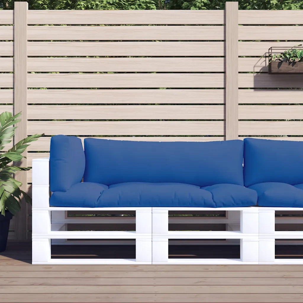 Cuscini per Pallet 3 pz | Cuscini per sedie Blu in Tessuto