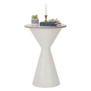Tavolino da salotto Daunia, Tavolo basso da caffè, Portariviste per divano, Ripiano da soggiorno, 44x44 h63 cm, Bianco