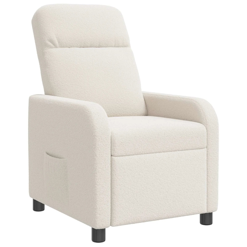 Divano Sedia-Poltrona reclinabile Crema Boucl¨¦