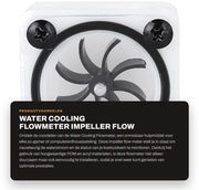 Debitometro per raffreddamento acqua - G1/4 filo - Materiale POM/Acrlilo - Installazione semplice - Utilizzo duraturo - Gomma d'assorbimento siliconica - Debitometro acqua