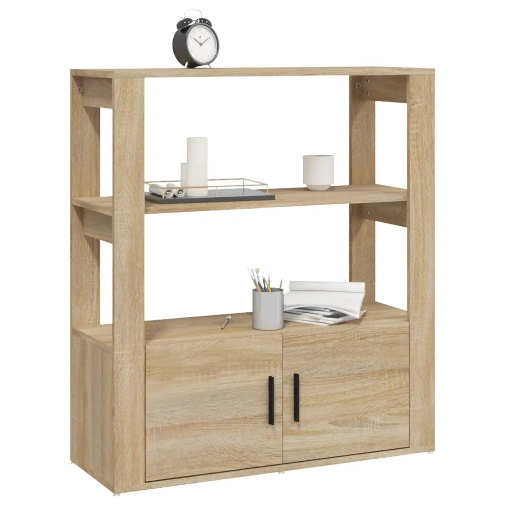 Credenza Rovere Sonoma 80x30x90 cm in Legno Multistrato 819463