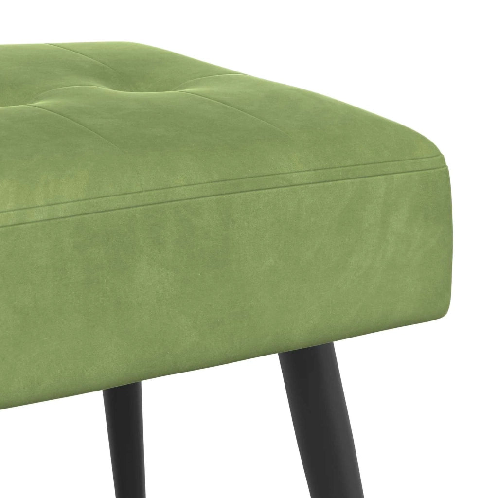 Panchina con bottoni imbottiti Verde chiaro 110 x 40 x 46 cm 42038532