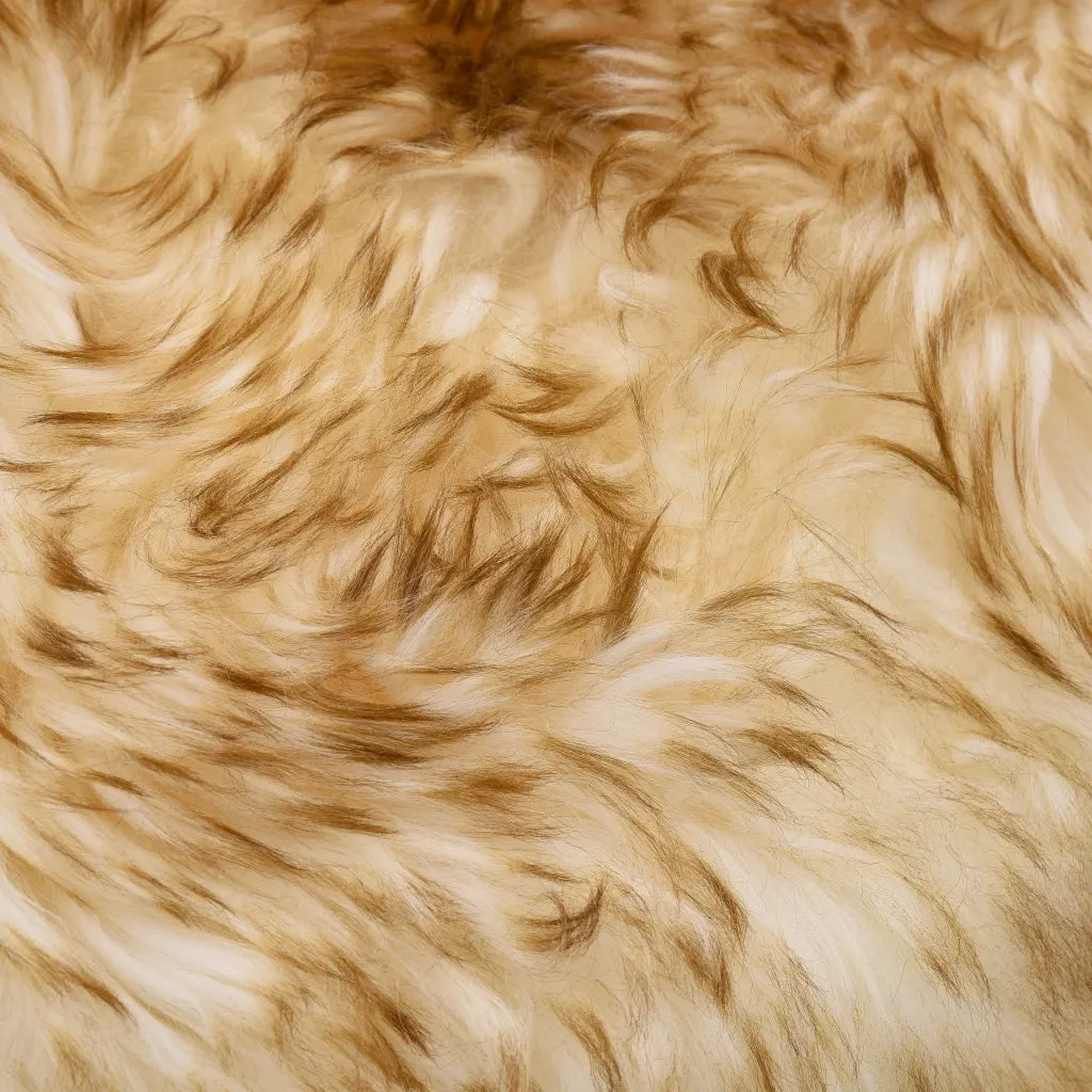 Tappeto in Pelle di Montone 60x180 cm Marrone Melange 283882