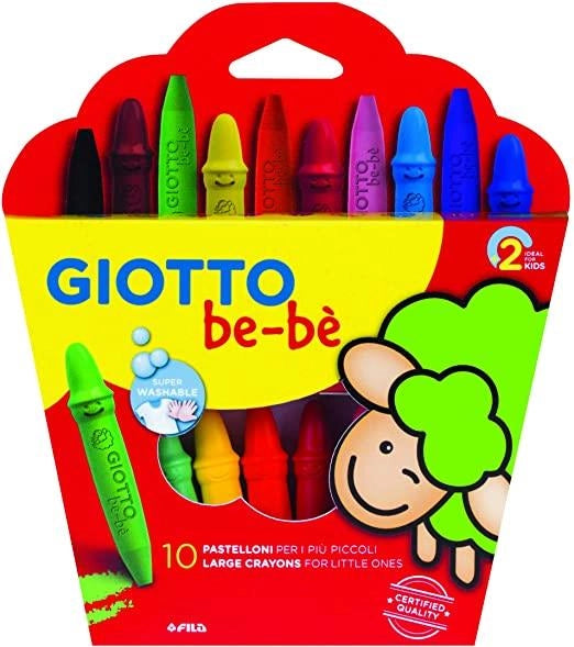 GIOTTO BEBE SUPER PASTELLONI CERA IN CONFEZIONE DA 10 PEZZI