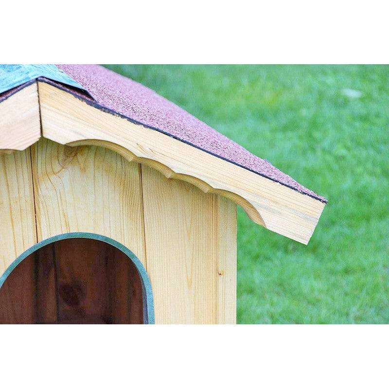 Cuccia per cani in legno, doghe  spessore 19mm Serie Lux - Mod. 100/01/L - 120001