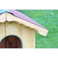 Cuccia per cani in legno, doghe  spessore 19mm Serie Lux - Mod. 100/01/L - 120001