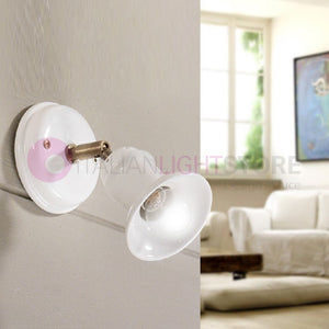 CANTUCCI Applique Spot Orientabile Ceramica e Ottone Rustico Country