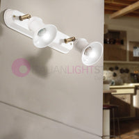 CANTUCCI Lampada da Parete o Soffitto a 2 Luci Orientabili Ceramica