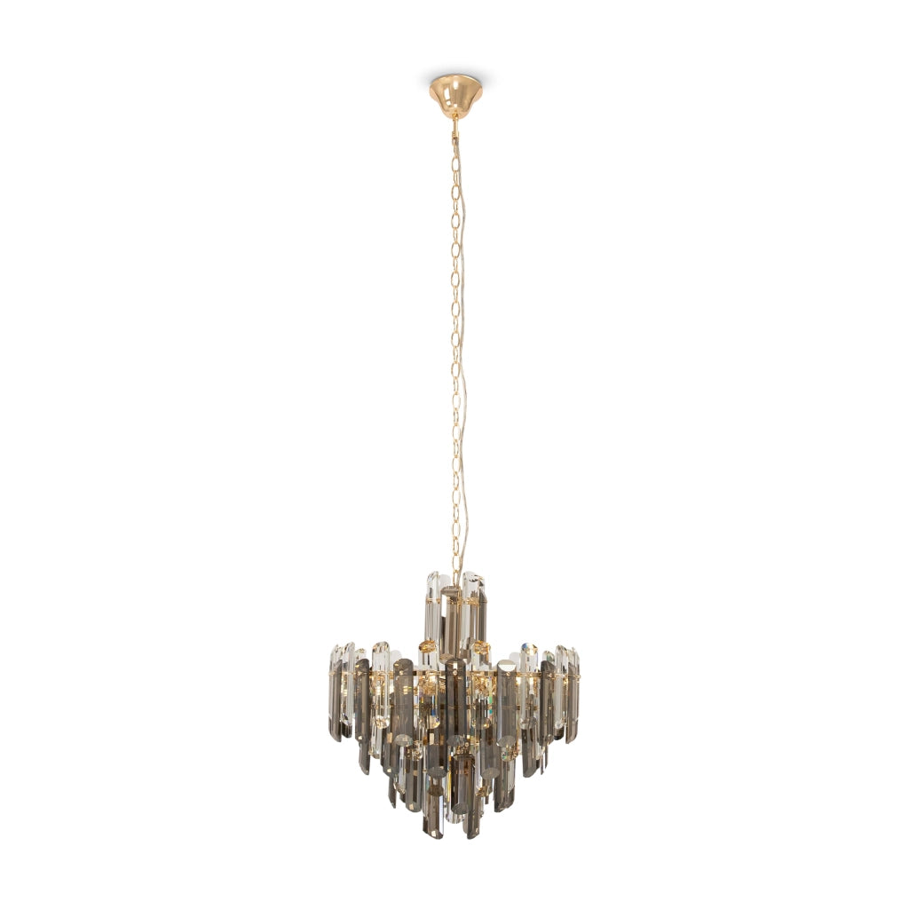 Maytoni Lampadario Contemporaneo Flare 6 luci E14 oro metallo vetro