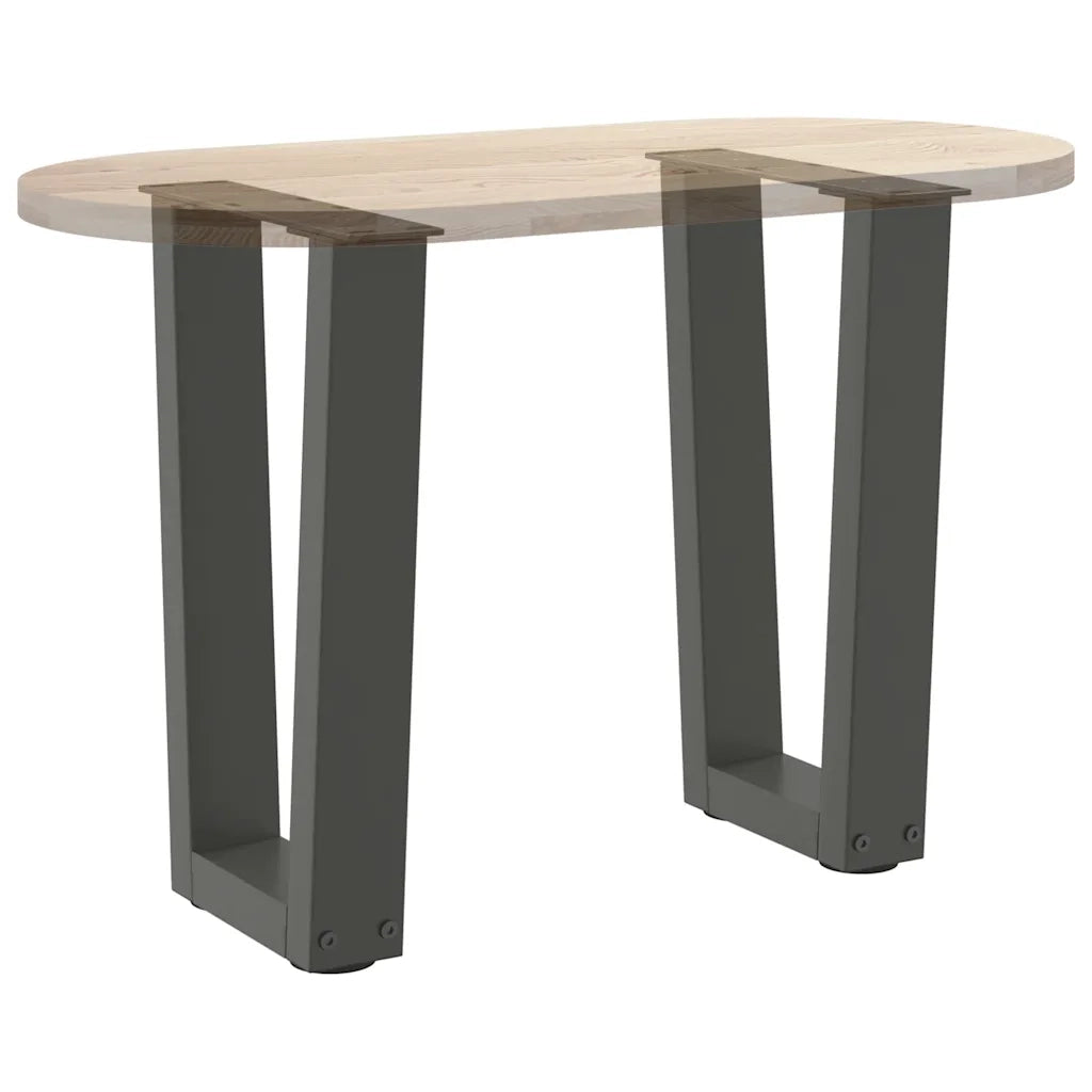 vidaXL Gambe per Tavolino da Caffè a Forma di V 2 pz Antracite 28x(42-43,3) cm Acciaio