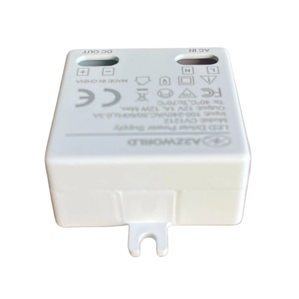 Mini Alimentatore Trasformatore 12V 12W 1A Per Striscia Led 45X40X20mm
