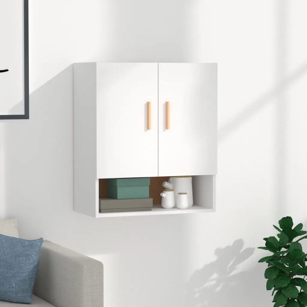 Armadietto a Muro Bianco 60x31x70 cm in Legno Multistrato cod mxl 42851