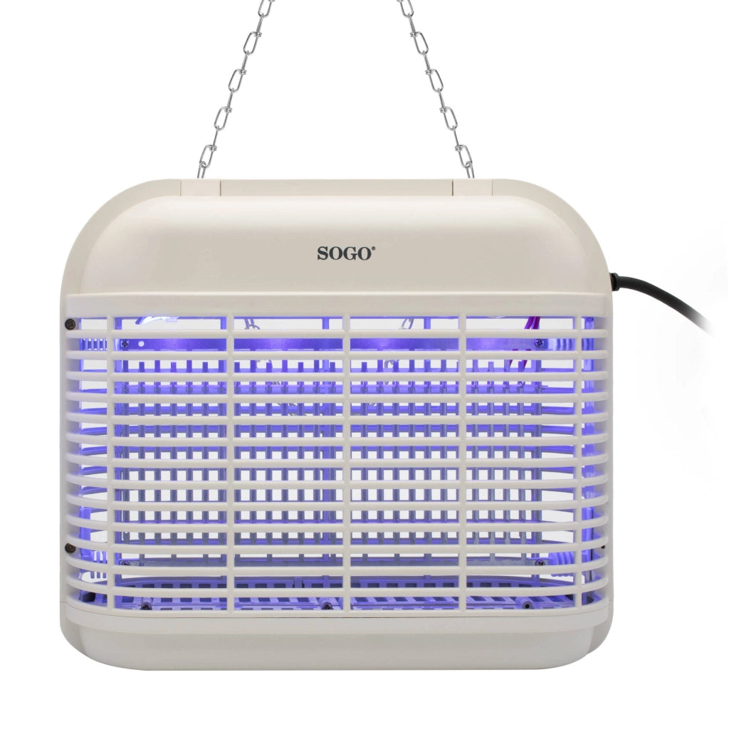 Lampada antizanzare elettrica UV-A 6W, griglia alta tensione 2500V, 8 LED lunga durata 20000 ore, copertura 100m² - SOGO