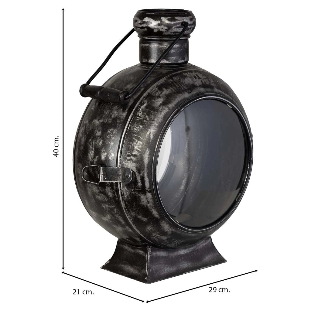 Candelabro metallo nero 29x21x40