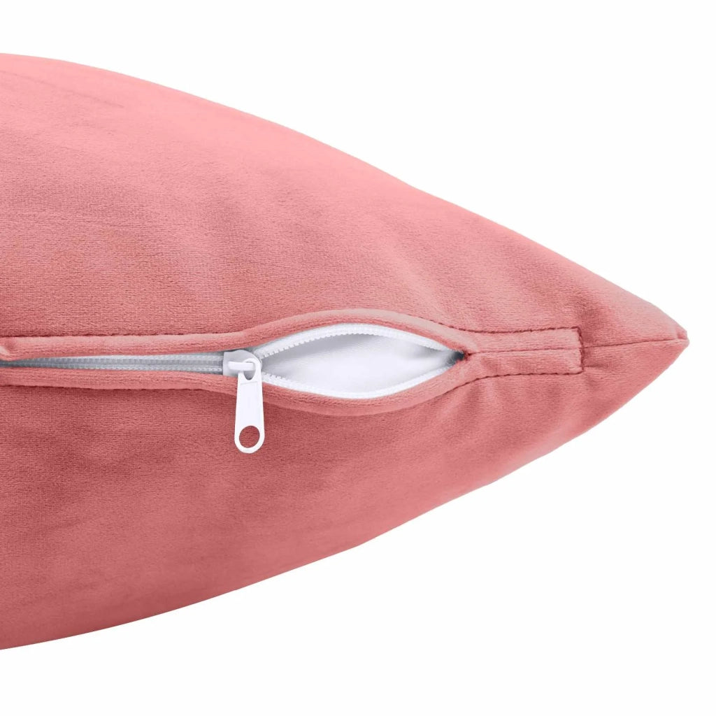 Cuscino con cuscino HEERLEN 2 pz Rosa Velluto 924505