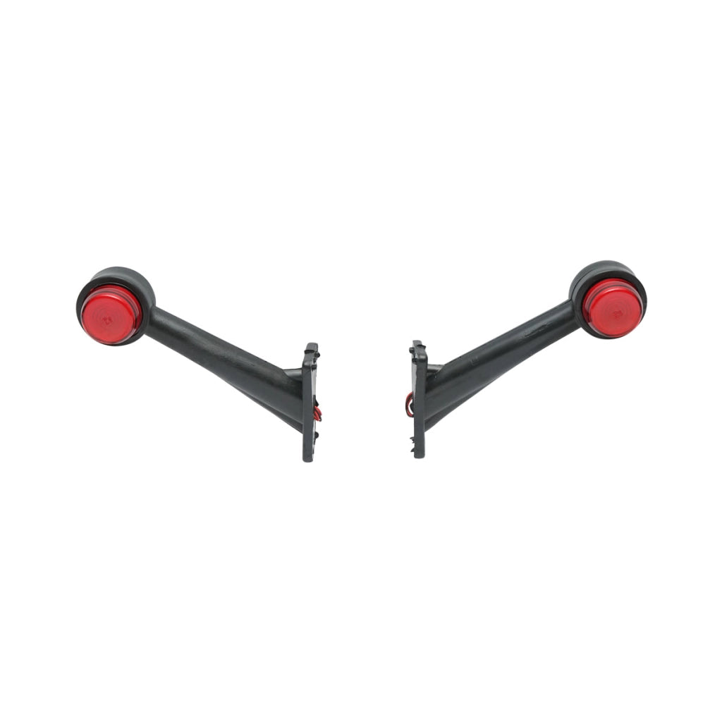 Lampada laterale con LED NEON, 12-24V, rosso-bianco, Breckner Germany
