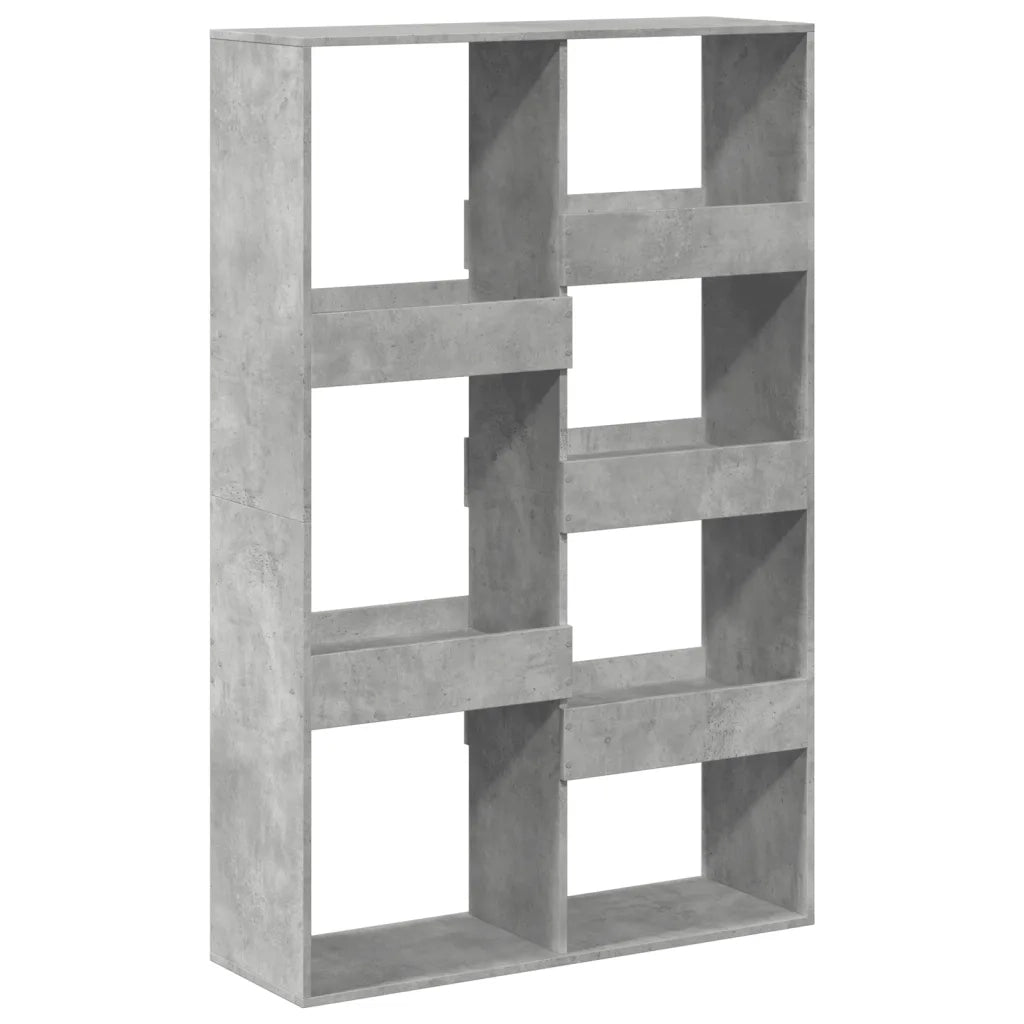 vidaXL Libreria Grigio Cemento 100x33x155,5 cm in Legno Multistrato